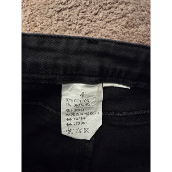 Western Ethics Classic Black Studded Cowgirl Extra Long Jeans, Women's Size 4 - Picture 2 of 14